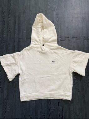 Fith kids white short sleeve hoodie